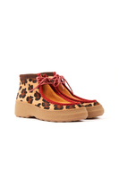 Leopard Print Ponyskin and Suede Ankle Boots image