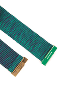 Emerald green and royal blue elasticated belt  image
