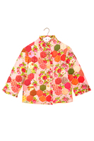 Quilted roses oversized coat  image