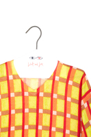 Sunny Yellow Check Printed Sweater  image