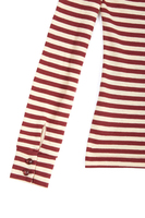 Pomegranate striped jersey polo  image