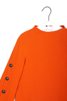 Pumpkin Orange Funnel Neck Tunic Dress  image
