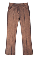 Chocolate brown metallic pants image