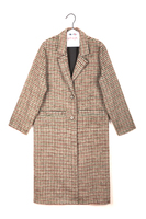 Green and Brown Houndstooth Coat  image