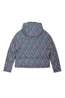 Ditsy floral print corduroy puffer coat  image