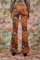 Floral Print Corduroy Pants  image
