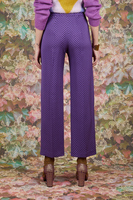 Violet contrast chevron pants image