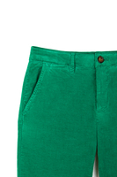 Emerald green velveteen pants  image