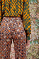 Geometric Swirl Print Jersey Pants  image