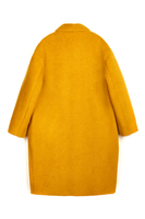 Mustard Yellow Faux Fur Coat  image