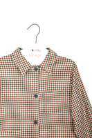 Brown and green check shirt jacket  image