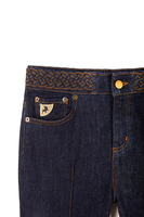 Jeans with woven waistband image
