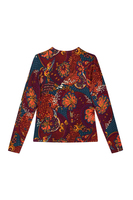 Floral and mixed pattern printed cardigan  image