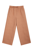 Camel brown quilted pants  image