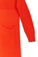 Tomato Red Turtleneck Knit Dress image