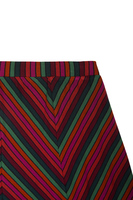 Jewel toned chevron jersey skirt  image