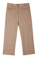 Houndstooth cropped pants  image