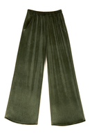 Sage green velvet pants  image