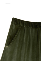 Sage green velvet pants  image