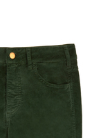 Forest green corduroy pants  image