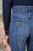 Vintage effect bootleg jeans  image