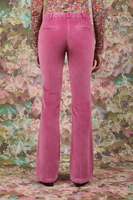 Rose velveteen flared pants  image