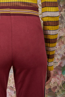 Wine striped pants  image