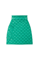 Emerald green quilted  skirt  image