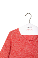 Red melange oversized sweater  image