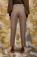 Houndstooth cropped pants  image