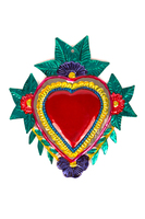 Floral Heart Tin Decoration  image