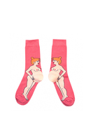 Mum To Be With Red Hair Socks image