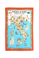 "Folclore in Italia" tea towel  image