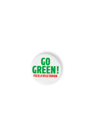 Go Green!  ****  a Vegetarian Badge image