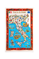 "Italia in fiore" tea towel  image