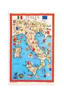 Italia tea towel  image