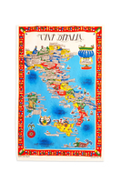 Vini d'italia tea towel  image