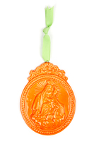 Medaglione Grande Arancione della Madonna del Carmine image