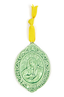 Green Madonna Addolorata Medium Medallion  image