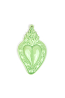 Green Sacred Heart Ornament  image
