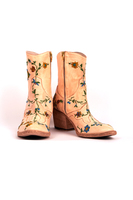 Floral embroidered ankle boots  image