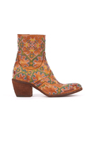Cross Stitch Embroidered Ankle Boots  image