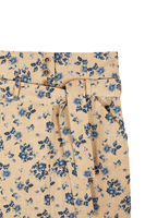 Blue floral print pencil skirt  image