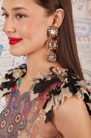 Sparkly Champagne Statement Drop Earrings  image
