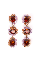 Sparkly Berry Statement Drop Earrings  image