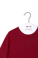 Berry Pointelle Sweater  image