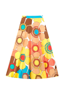 Bold floral print long skirt  image