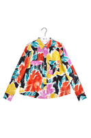 Bold abstract floral print shirt  image
