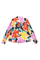 Bold abstract floral print shirt  image
