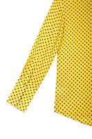 Sunny yellow polka dot print shirt image